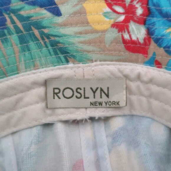 ROSLYN NY floral print bucket hat M/L - Picture 4 of 4